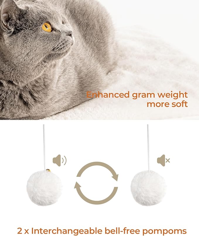 FourFurPets 35.4in 3-Tier Modern Cat Tree Tower Condo, Cat Scratch Posts for Indoor Cats, Big Plate, Two Full Sisal Scratching Posts, Rustic Brown-Mewly Pet