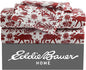 Eddie Bauer - Queen Sheets, Cotton Flannel Bedding Set, Brushed for Extra Softness, Cozy Home Decor (Arcadia Red, Queen)