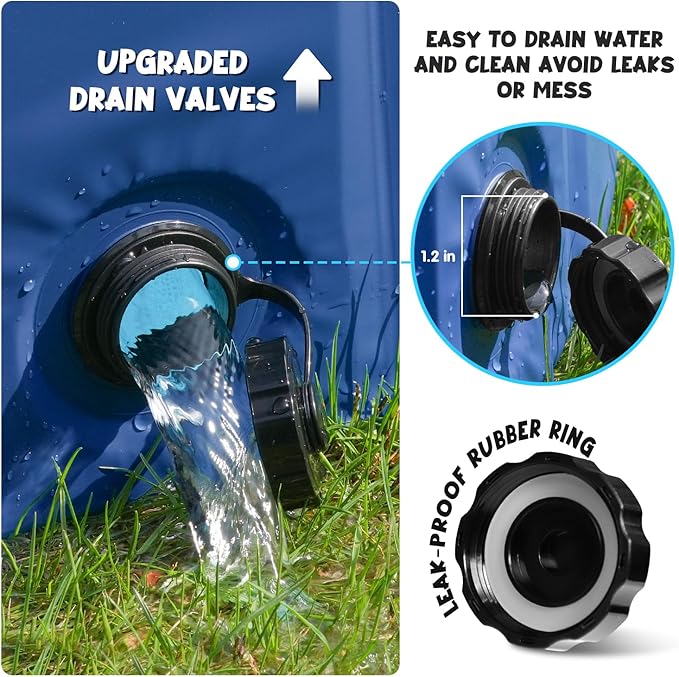 Furrybaby Dog Pool, Foldable Dog Pools for Large Dogs Portable Kiddie Pool Pet Doggie Wading Swimming(Navy 47'') Indoor and Outdoor-Mewly Pet