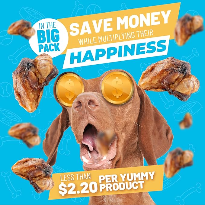 Sitka Farms Beef Knee Caps Smoked Premium Dog Bones - 25 Count - 100% Natural Long Lasting and Meaty Dog Treats Bones for Aggressive Chewers - for Small, Large and Medium Breed Dogs-Mewly Pet