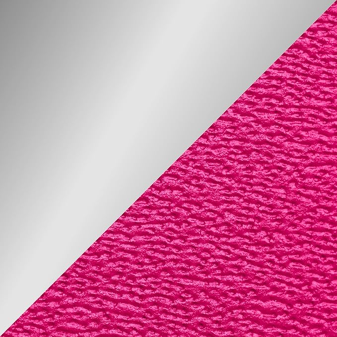 BRONZEDOG Leather Cat Collar with Removable Bells Non Breakaway Kitten QR Tag for Girl Boy (7" - 9" for Cats, Pink & Silver)-Mewly Pet