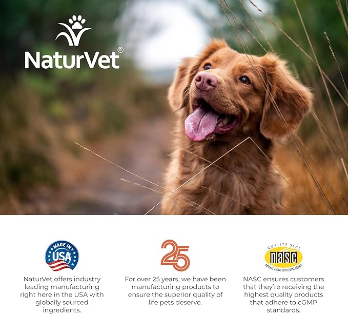 NaturVet All-in-One Dog Supplement - for Joint Support, Digestion, Skin, Coat Care – Dog Multivitamins with Minerals, Omega-3, 6, 9 – Wheat-Free Vitamins for Dogs – 120 Soft Chews-Mewly Pet