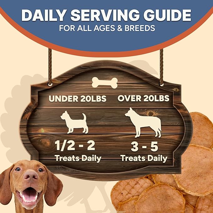 Gaines Family Farmstead Turkey Tendon Chips for Dogs – 5 oz, Natural Single-Ingredient Dog Treats, High-Protein Crunchy Chews, Rawhide Alternative, Grain-Free, Made in USA-Mewly Pet