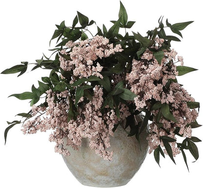 Zeyune 3 Pcs Fall Artificial Dusty Plum Stem Plum Sedum Berry Stem Autumn Faux Berry Picks Branches Faux Spray for Home Halloween Thanksgiving Farmhouse Mantel Harvest DIY Decorations (Pink)