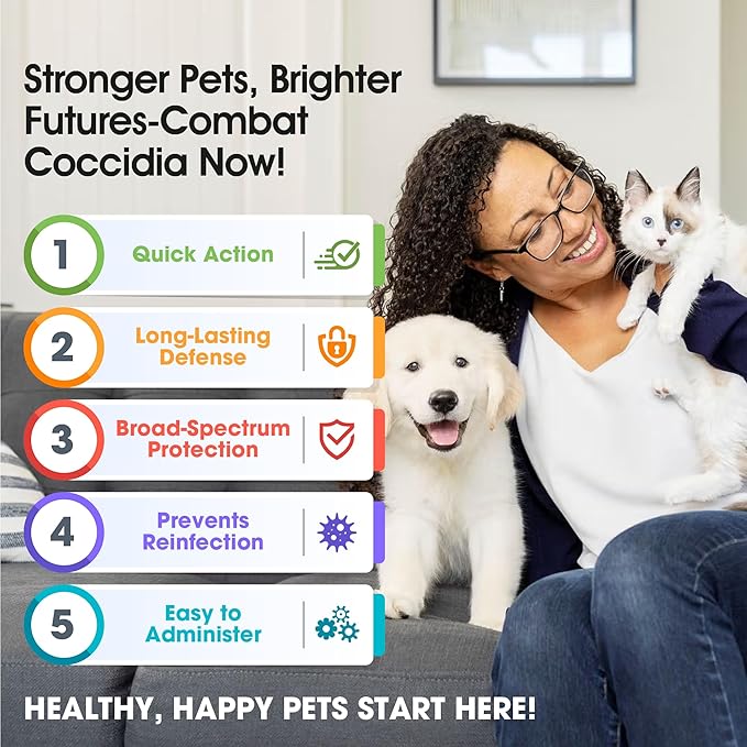 Toltrazuril 5.0% for Cats and Dogs - 120mls / 4oz- Vanilla Flavour - Giarcidia Toltra Pro-Mewly Pet