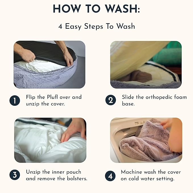 Plufl, The Original Human Dog Bed for Adults, Kids, and Pets. As Seen on Shark Tank. Comfy Plush Large Bean Bag with Memory Foam, Machine Washable, and Durable. Perfect nap and Floor Bed - Pink-Mewly Pet