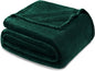 Exclusivo Mezcla Fleece Blanket Twin Size for Bed, Super Soft and Warm, All Season Use, Cozy, Plush, Lightweight, 90x66 Inches, Forest Green