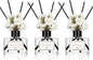 WEALD TRIBE Flower Reed Diffuser Set Of 3(Bamboo,Sage & Sea Salt,Sandalwood Ebony Scent) For Bathroom Accessories Shelf Decor & Air Fresheners, Gift Stick Defusers With 1.7 oz Essential Oils Each Pack