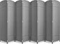 Sorbus 8 Panel Room Divider 6 ft. Tall - Privacy Screen, Extra Wide Double Hinged Panels, Mesh Hand-Woven Design, Partition Room Dividers and Folding Privacy Screens, Wall Divider for Room Separation