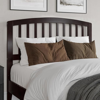 AFI Richmond Full Size Headboard with Attachable Charger in Walnut