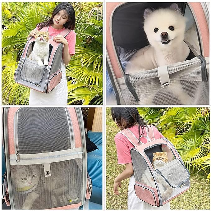 Texsens Innovative Traveler Bubble Backpack Pet Carriers with Upgraded Breathable & Expandable Tent for Cats and Dogs-Mewly Pet