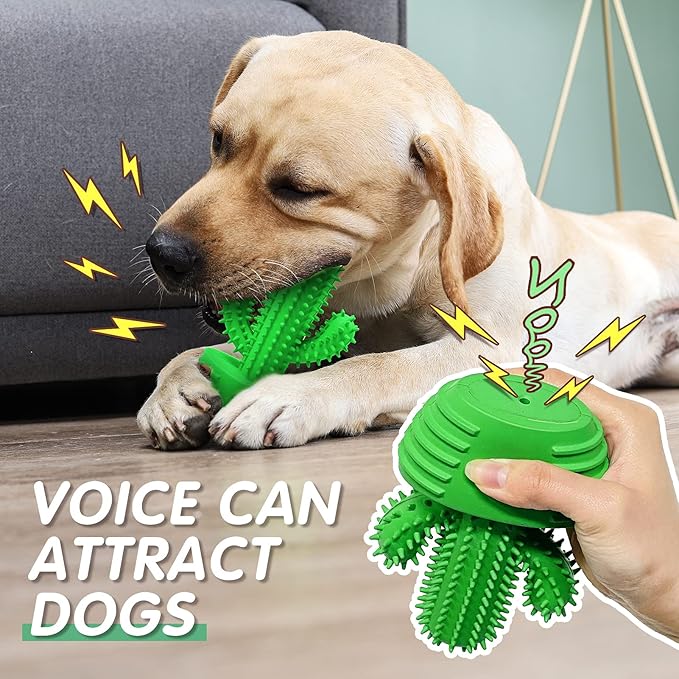Dog Chew Toys Dog Toothbrush Stick Teeth Cleaning Brush Dental for Medium Large Dog, Puppy Christmas Easter Birthday Gifts, Outdoor Squeaky Toys for Aggressive Chewers Interactive Tough Toys-Mewly Pet