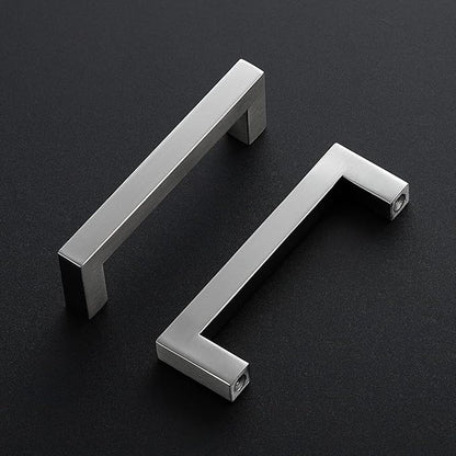 Ravinte 1 Pack Brushed Nickel Kitchen Cabinet Handles 4-1/2 Inch Cabinet Pulls Square Kitchen Hardware for Cabinet Drawer Pulls Drawer Handles Come with Screwdriver