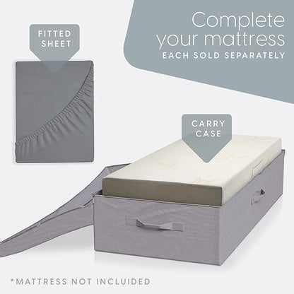 Milliard Carry Case for the Tri-Folding Memory Foam Mattress 6 Inch Queen Size (78" x 58" x 6")(Mattress NOT Included)