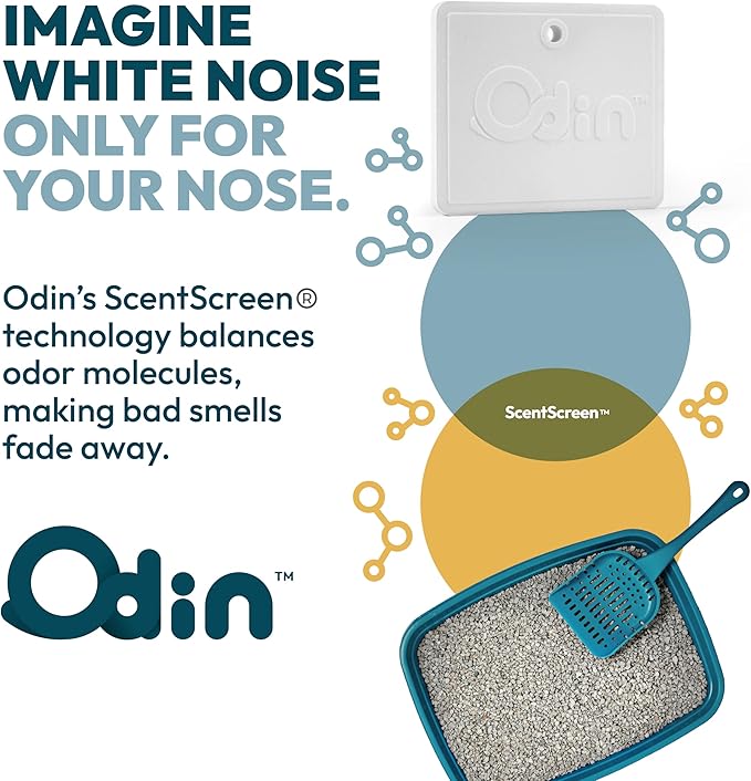 Odin Litter Box Odor Eliminator – Neutralizes Smells at the Source with Patented Tech – Light Citrus Scent – Safe, Long-Lasting, Works with Any Litter-Mewly Pet