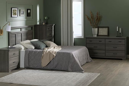 South Shore Versa Collection 5-Drawer Dresser, Gray Maple with Antique Handles
