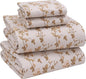 RUVANTI Flannel Sheets King Size - 100% Cotton Brushed King Size Sheets Set - Deep Pockets 16 Inches Bed Sheets - All Seasons Breathable & Extra Soft - Warm & Cozy, 4 Piece, Dazzale