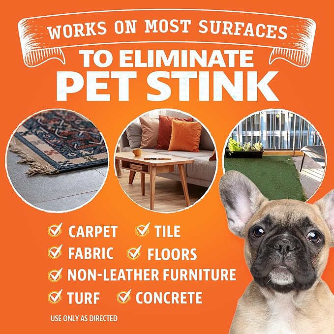 Angry Orange Pet Odor Eliminator for Dog and Cat Urine, Carpet Stains, and Strong Smells – Citrus Cleaner with Natural Orange Oil – 1 Gallon-Mewly Pet