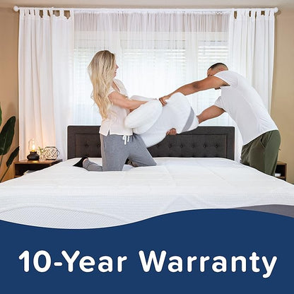 Perfect Cloud Made in The USA Elegance Plush Gel-Infused 12-inch Memory Foam Mattress - Pressure Relieving - Bed-in-a-Box (Queen)