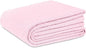 COTTON CRAFT Soft Cotton Thermal Blanket - Plush Herringbone Twill - All Season Luxurious Breathable Skin Friendly Lightweight Cooling Throw Blanket - Sofa Couch Travel Camping Dorm - Twin Light Pink