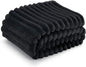 Bedsure GentleSoft Twin Blanket for Couch - Cozy Soft Blankets for Women, Cute Small Fleece Throws for Girls, Black, 60x80 Inches