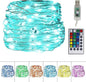 Twinkle Star Color-Changing Fairy Lights, 33Ft 100 LED Waterproof Mini String Lights Twinkle Lights, 16 Colors USB Silver Wire Lights with Adapter for Bedroom Room Garden Party Wedding Christmas Decor