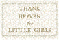 Christian Bible Verse Scripture Rectangular Banner Flag Wall Sign Decor Gift for Baby Girl-Nursery Baby Room Bedroom Decor-Baby,Shower Birthday Christmas Gift-Thank Heaven for Little Girls