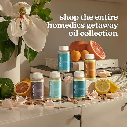 Homedics SereneScent Tokyo Tea, Fresh & Woody Home Waterless Diffuser Fragrance Oil, 120 ml, for use with Homedics SereneScent Diffusers (ARMH-970/973), Clean & Natural, up to 100% USDA Biobased