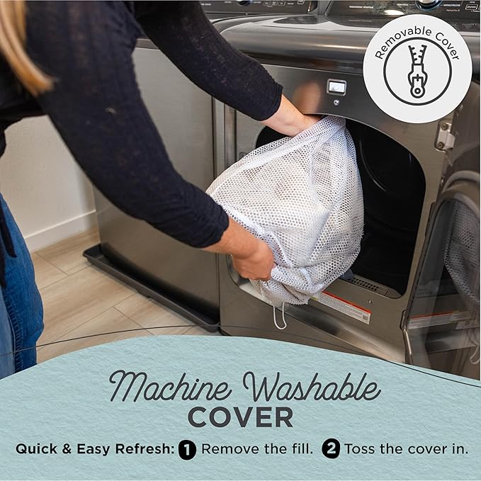 Best Friends by Sheri Shag Lounge Bed Calming Faux Fur Dog Bed, Frost, Large, 36" x 27"-Mewly Pet