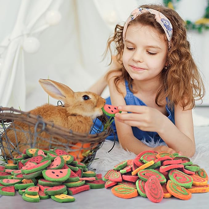 KATUMO Rabbit Chew Treats - 380g Mixed Natural Timothy Hay Pumpkin Carrot Beet Spinach Chew Toys for Rabbit Guinea Pig Hamster Bunny Chinchilla Gerbil Small Rodent Pets-Mewly Pet