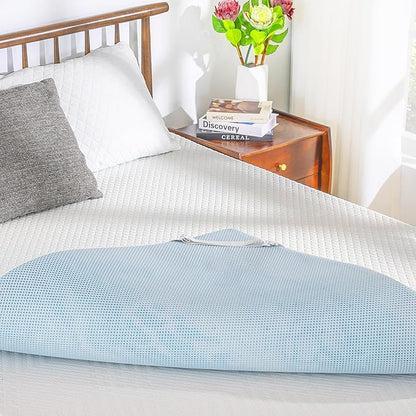 EGO Gel Memory Foam Mattress Topper, 2 Inch Cal King with Removable Breathable Soft Cover, Cooling Bed Topper for Comfort Body Support & Pressure Relief, CertiPUR-US Certified
