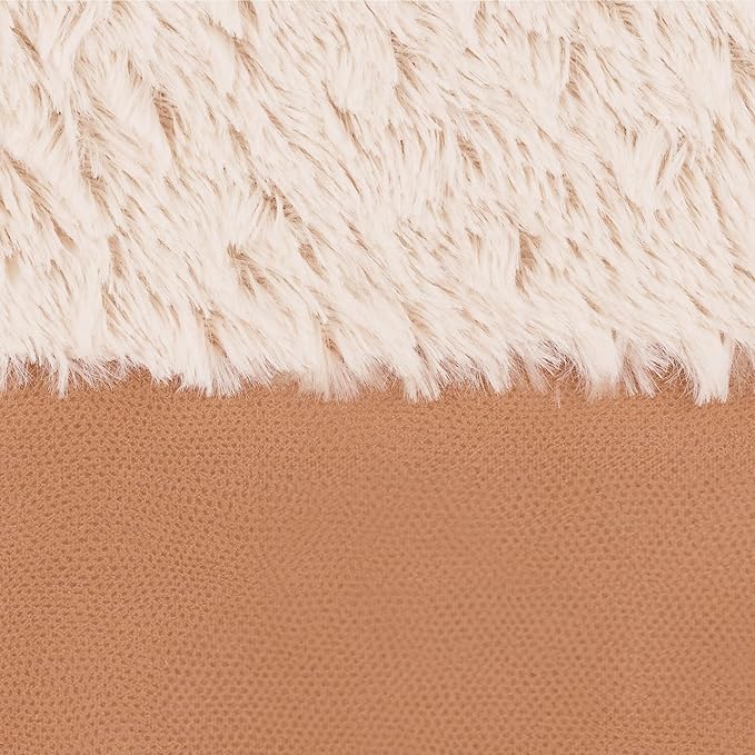 FurHaven Orthopedic Dog Sofa Bed – Memory Foam Couch with Bolsters, Textured Plush & Water-Resistant Cover, Washable Cover, Joint Support - Camel, Jumbo Plus-Mewly Pet