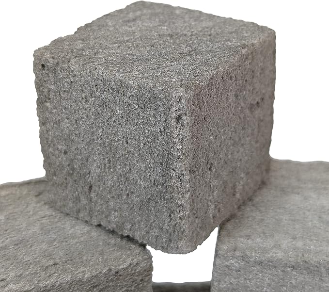 Chinchilla Chew Toys, Pumice Chew Blocks, Lava Block for Hamster, Rat, Mice, Degus, Gerbils, Small Animal Toys, Guinea Pigs, Rabbit Toy, Bunny Toy by Billy Buckskin (Pack of 6)Mined in USA-Mewly Pet