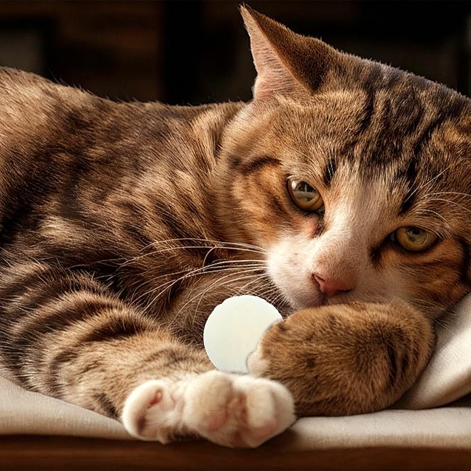 50 Pcs Cat Toy Balls 1.2-inch Colorful Cat Pom Pom Balls Soft Interactive Kitten Ball Cats Exercise Toys Fuzzy Kitten Interactive Playing Quiet Toy for Cats Pet-Mewly Pet