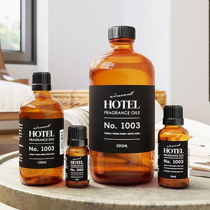 AirScent Hotel Diffuser Oil No. 1003 Inspired by The Asian Garden Las Vegas Hotel Scent - Premium Fragrance Oil for Ultrasonic and Waterless Diffusers and Crafting - 120 mL, 4 fl oz Glass Bottle