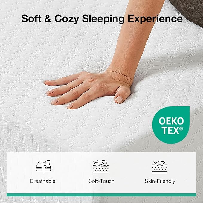 Novilla Full Mattress, 10 Inch Memory Foam Mattress Full Size WithComfort Foam for Pressure Relief & Cool Fresh Sleep,Removable Washable Cover,Full Memory Foam Mattresses, Medium Firm