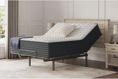 Signature Design by Ashley Hybrid 1300 13 Inch Plush Gel Memory Foam Mattress with Edge Support for Pressure Relief, California King, Fiberglass Free, Mattress in A Box