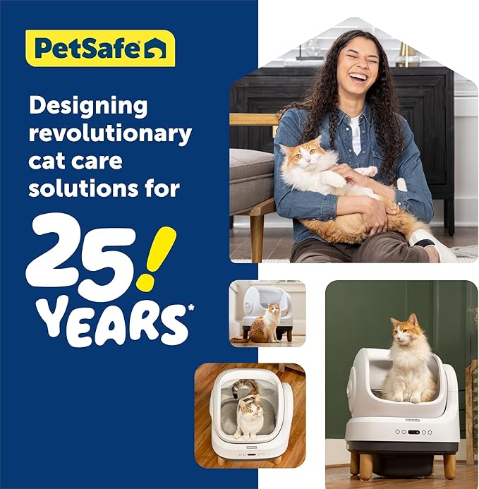 PetSafe Waste Bin Liners – Drawstring Liners for ScoopFree OpenSky Cat Litter Box – Easy Cleanup, 15 Count-Mewly Pet