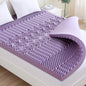 MUXHOMO 3-Inch King Mattress Topper, 7-Zone Egg Crate Foam for Back Pain Relief, Cooling Gel-Infused Lavender Bed Pad, CertiPUR-US & Oeko-TEX Certified