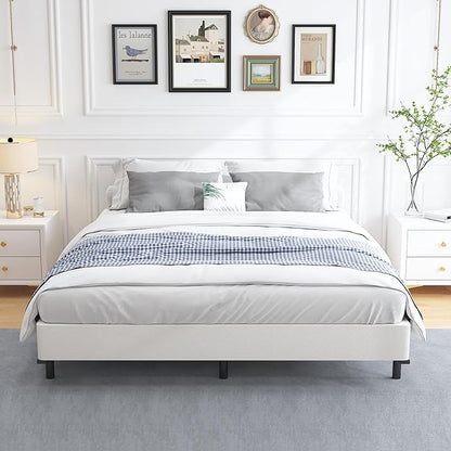 ALDRICH 5 Inch Heavy Duty Metal Box Spring Mattress Foundation 3000lbs Max Weight Capacity/Non-Slip/No Noise/Easy Assembly/Easy Clean Cover,Full