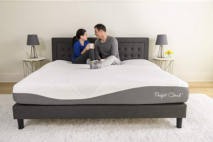 Perfect Cloud Made in The USA UltraPlush Charcoal-Infused 10 inch Memory Foam Mattress - Pressure Relieving - Bed-in-a-Box (Twin)