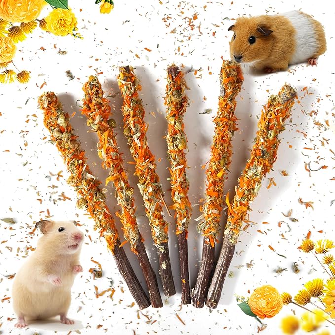 Apple Sticks for Rabbits, Natural Bunny Chew Toys Wood Treats Food for Small Animals,Hamsters, Chinchillas Squirrel Bunny Guinea Pigs Small Pet Apple Chew Sticks-Mewly Pet
