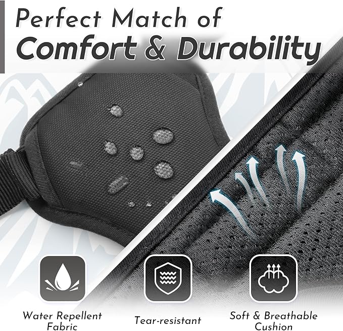 Eagloo Dog Harness for Large Dogs, No Pull Service Vest with Reflective Strips and Control Handle, Adjustable and Comfortable for Walking, No Choke Pet Harness with 2 Metal Rings, Black, XL-Mewly Pet