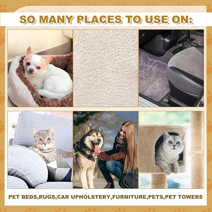 1 Pack Pet Hair Remover Sponge Cat and Dog Hair Sponge Rubber Pet Fur Lifter Removal Tool, Remove from Furniture, Carpet, Bedding, Clothing, 6.26 x 3.28 x 1.89 Inch-Mewly Pet