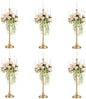 Sziqiqi Gold Candelabra Centerpieces for Tables 28in - Tall Candelabra Candle Holder for Wedding Gold Candlestick Holders for Table Centepiece Party Banquet Event