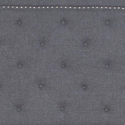 Flash Furniture Brighton Full Size Tufted Upholstered Platform Bed in Light Gray Fabric