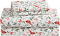 Laura Ashley - Flannel Sheets Full Size, Anti-Pilling & Wrinkle Resistant Cotton, Touchably Soft for All-Season Comfort - Bed Sheets with Matching Pillowcases & Fitted Sheet (Jolly Cardinals Green)