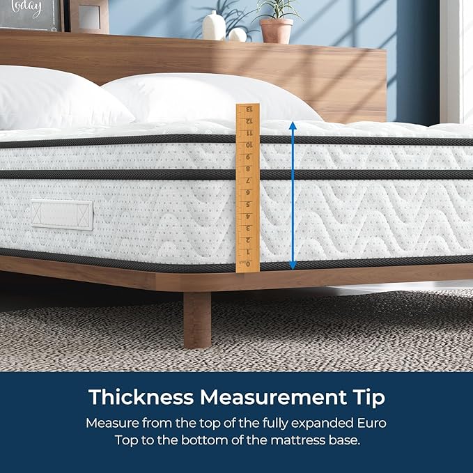 Vesgantti King Mattress 12 Inch, Fiberglass-Free | Cool Sleep Hybrid Mattress in a Box - Memory Foam & Pocket Springs, Ergonomic Design, Pressure Relief, Medium Firm Feel, 76"×80"×12"