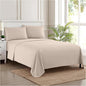 Twin XL Sheets - Breathable Luxury Sheets with Full Elastic & Secure Corner Straps Built In - 1800 Supreme Collection Extra Soft Deep Pocket Bedding Set, Sheet Set, Twin XL, Beige