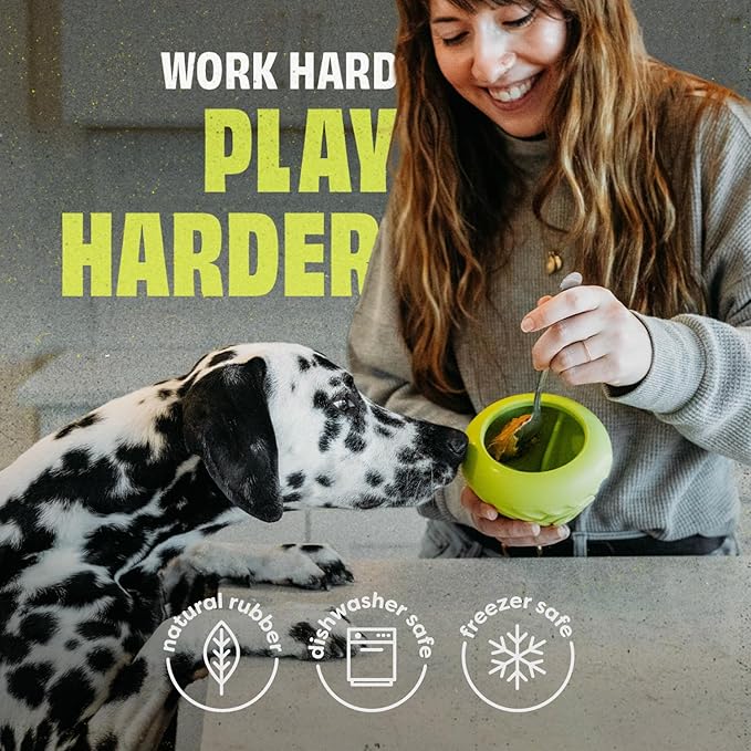 Benebone Natural Rubber Cone Interactive Enrichment Treat Dispensing Dog Toy - Slow Feeder - Great for Meals and Boredom-Mewly Pet